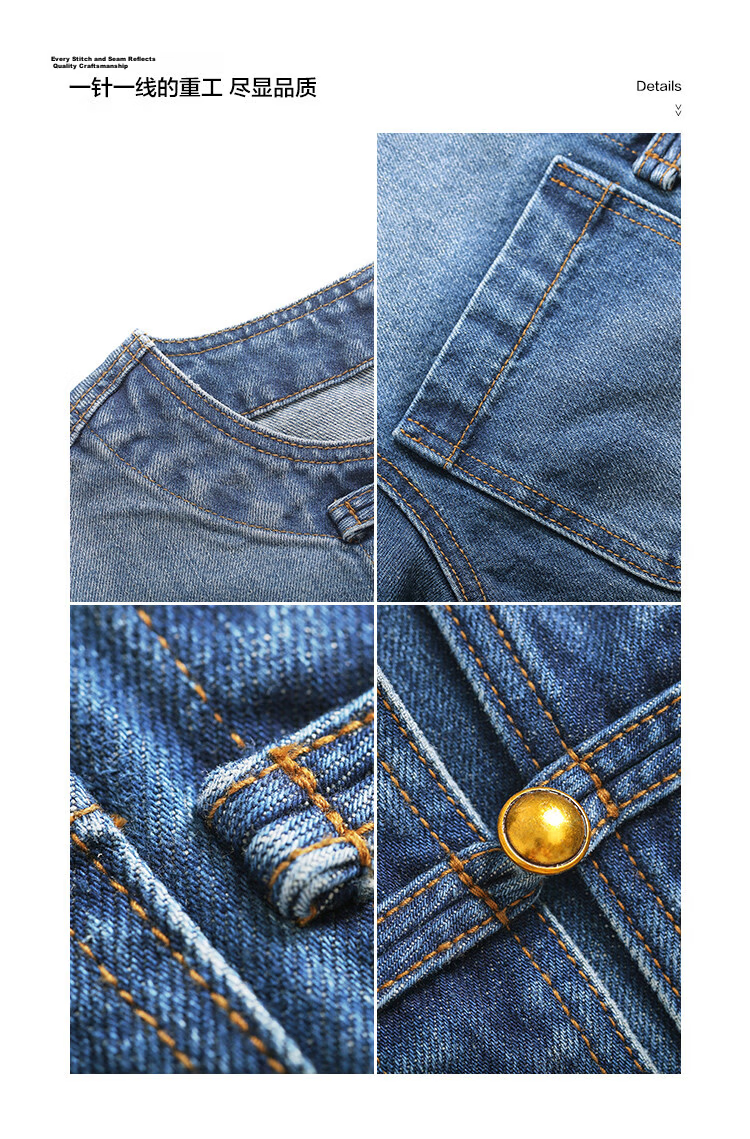 MT New Chinese Style Autumn Exquisite Fashion Small Frog Button Turn-up Sleeve Denim Jacket 11
