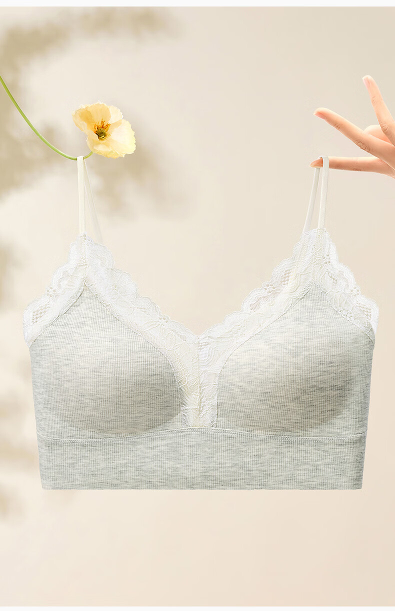 Fenteng Women's Lace V-Neck Camisole Vest Bra-Free Versatile Base Layer Underwear 2026 New Model 18