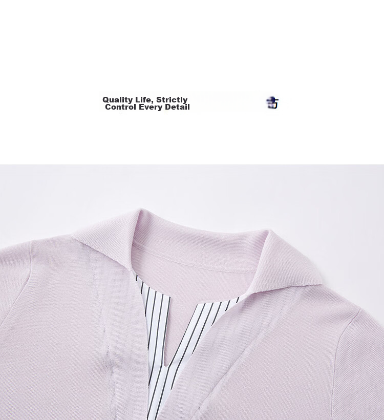 Demana [Light Oxygen Lyocell] Summer Simple Style V-Neck Striped Slim Knit Top for Women Premium Feel 11
