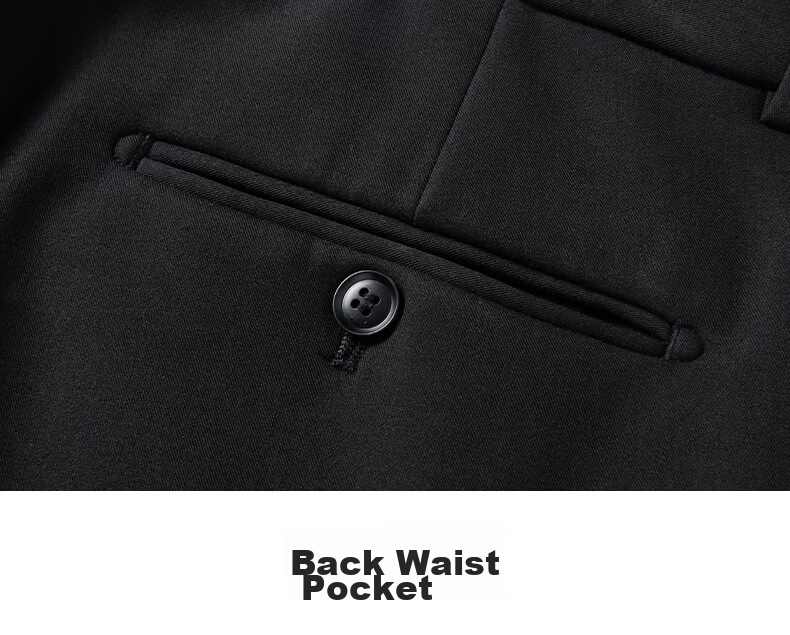 Romon Men's High-Waist Wrinkle-Free Business Dress Pants Casual Elastic Straight-Leg Trousers for Dad 27