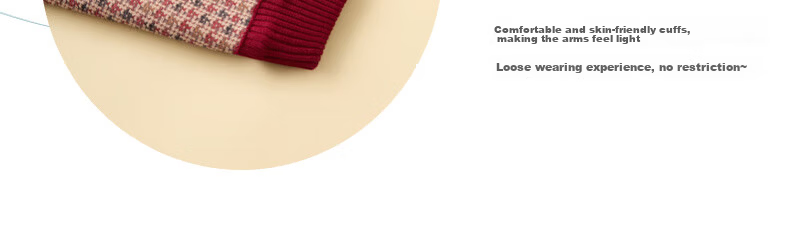 Fengxiao Grandma Style 2025 New Winter Coat Elderly Women's Fleece Warm Knitted Sweater Mom's Pullover 9