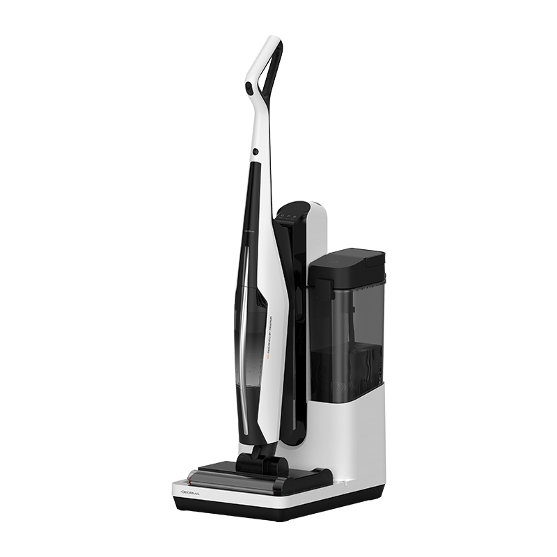 Deerma P60Max White Maintenance-Free Floor Washer Automatic Water Supply and Drainage All-in-One Station Sewage Discharge Hot Air Drying Sterilization High-Temperature Full-Chain Quick Drying Vacuum M