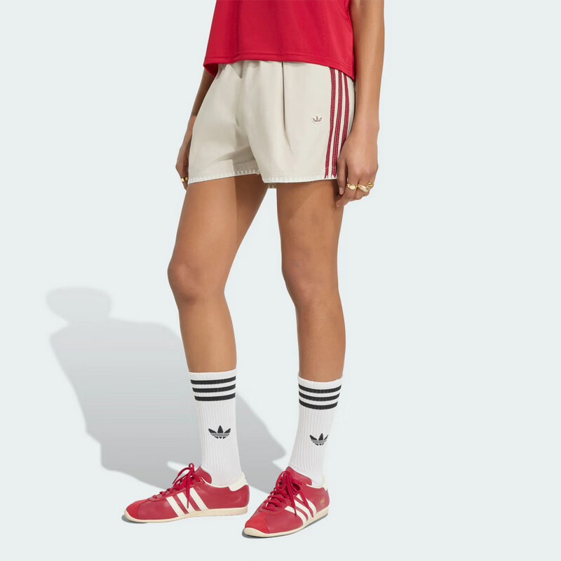 Adidas Originals Women's RESORT SHORTS W Woven Shorts KX0748 Beige S 2