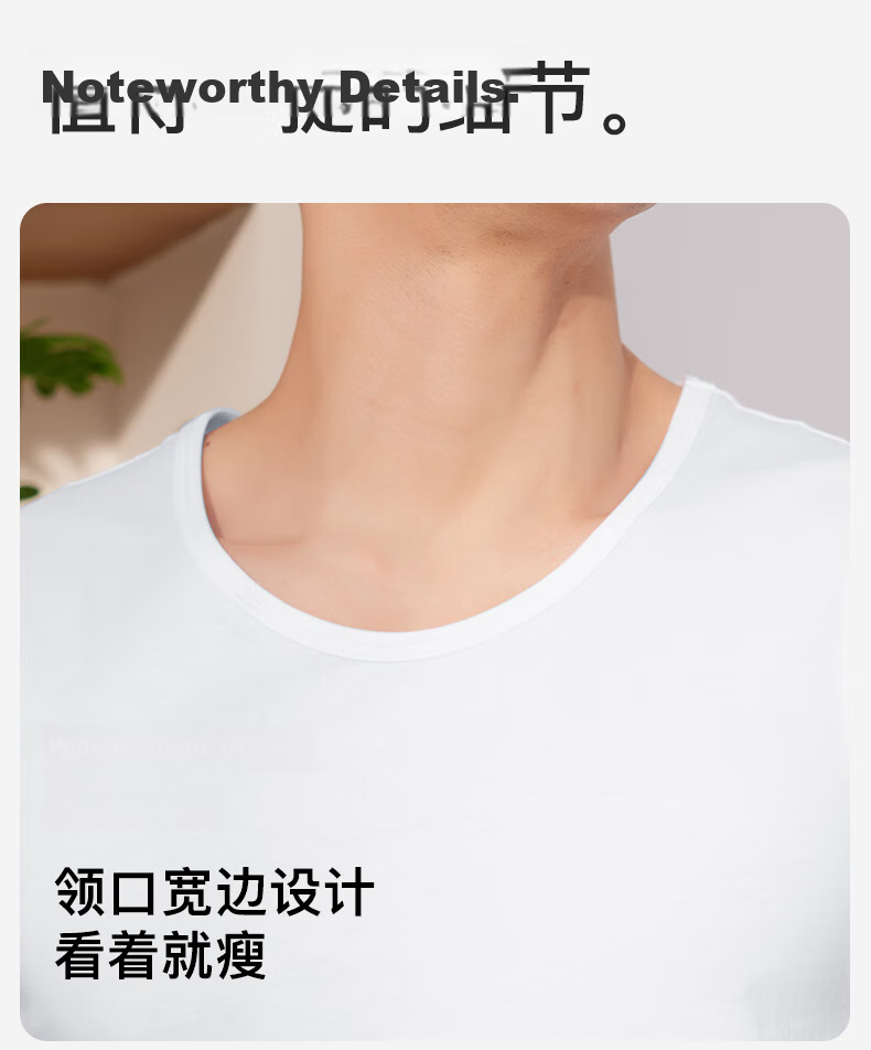 Seven Wolves 100% Cotton Wide Shoulder Men's Summer Breathable Sweat-Absorbing Sleeveless Vest Sports Tank Top 17
