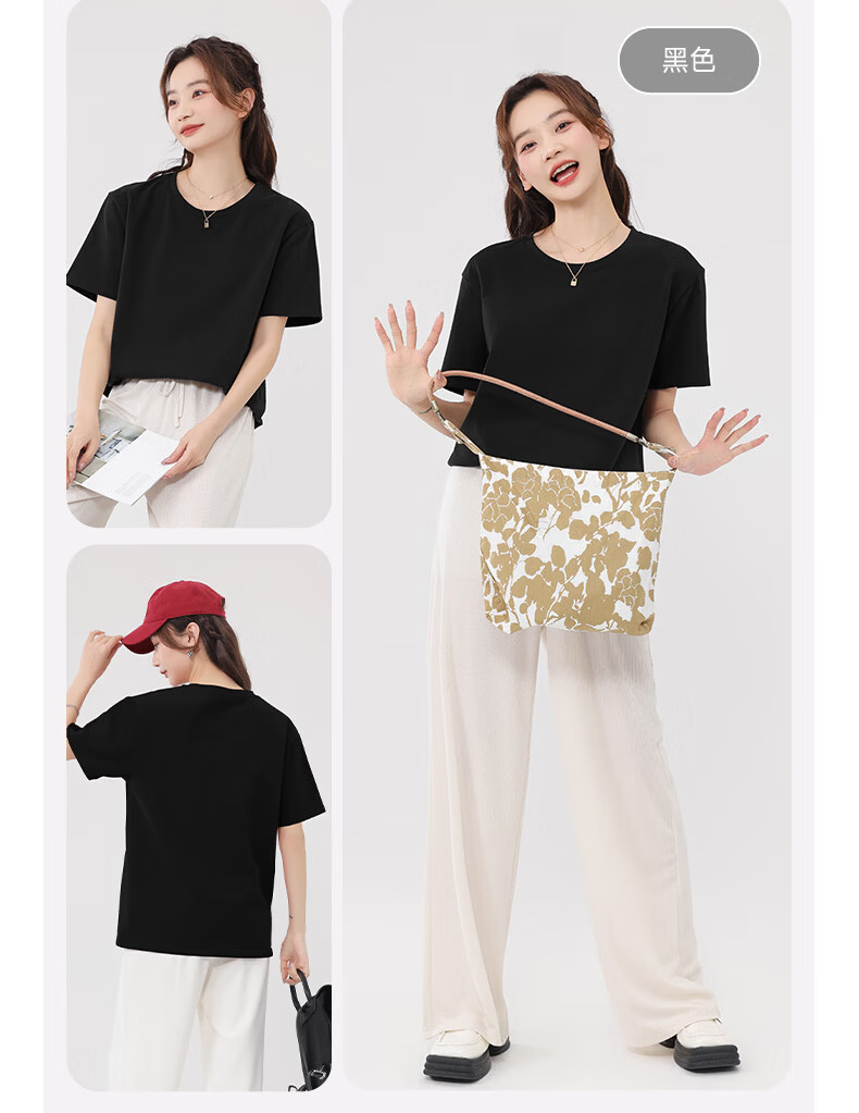Warrior Women's 2026 Summer New Cotton Short Sleeve T-Shirt Loose Fit Slim Outdoor Breathable Printed Top 16