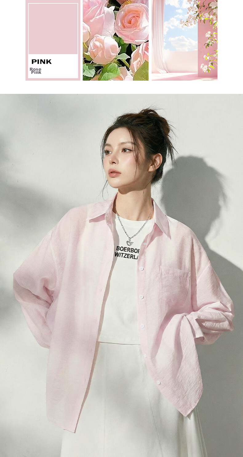 La Chapelle Fashion Trendy Sheer Long Sleeve Shirt Women 2026 Summer New Loose Comfortable Lightweight Breathable Versatile Blouse 16