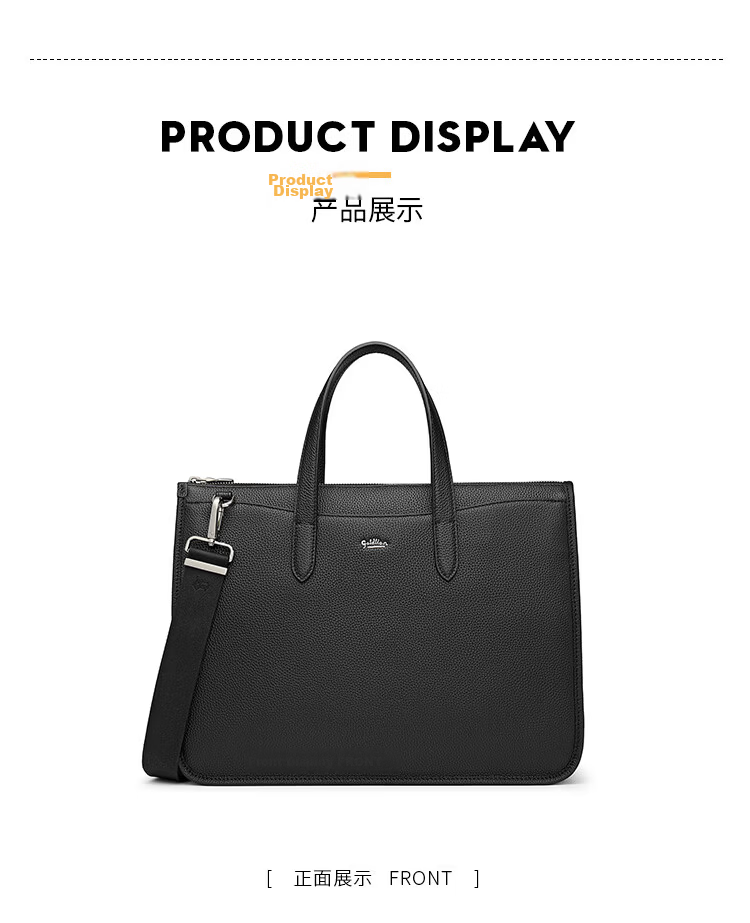 Goldlion Large Capacity Briefcase, Horizontal Style Business Handbag for Men, Laptop Bag, Birthday Gift 11