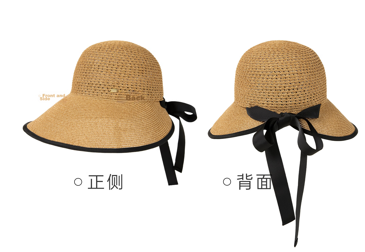 Siggi Women's Summer Sun Hat Straw Hat Wide Brim Foldable UV Protection Face Slimming Versatile Travel Sun Hat 51
