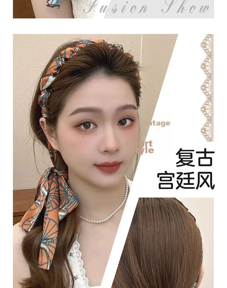 Dongyi Premium Hairband for Women High-End Outing Hair Accessory High Crown Headband with Loose Hair Student Face-Washing Hair Clip Birthday Gift for Girlfriend 2