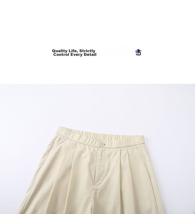 Demana [100% Cotton] Spring Smart Casual Pleated Wide-Leg Slimming Structured Pants for Women Premium Feel 15