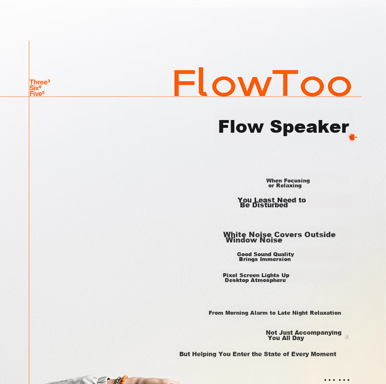 Divoom FlowToo Bluetooth Speaker White Noise Pixel Screen Desktop Mini Speaker 2026 Bass Subwoofer Music Player Sleep Sound Machine Gift for Men Birthday Graduation 3