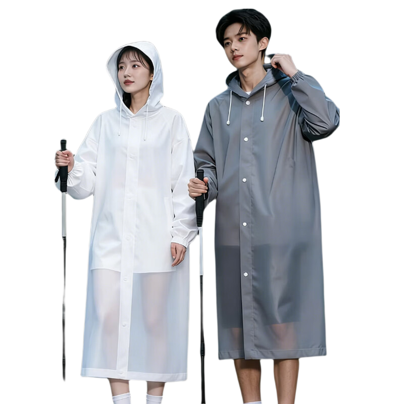 Chegui Mu Adult Disposable Raincoat Thickened Extended Full-Body Anti-Rainstorm Commuting Outdoor Mountaineering Hiking Lemon Yellow 140g