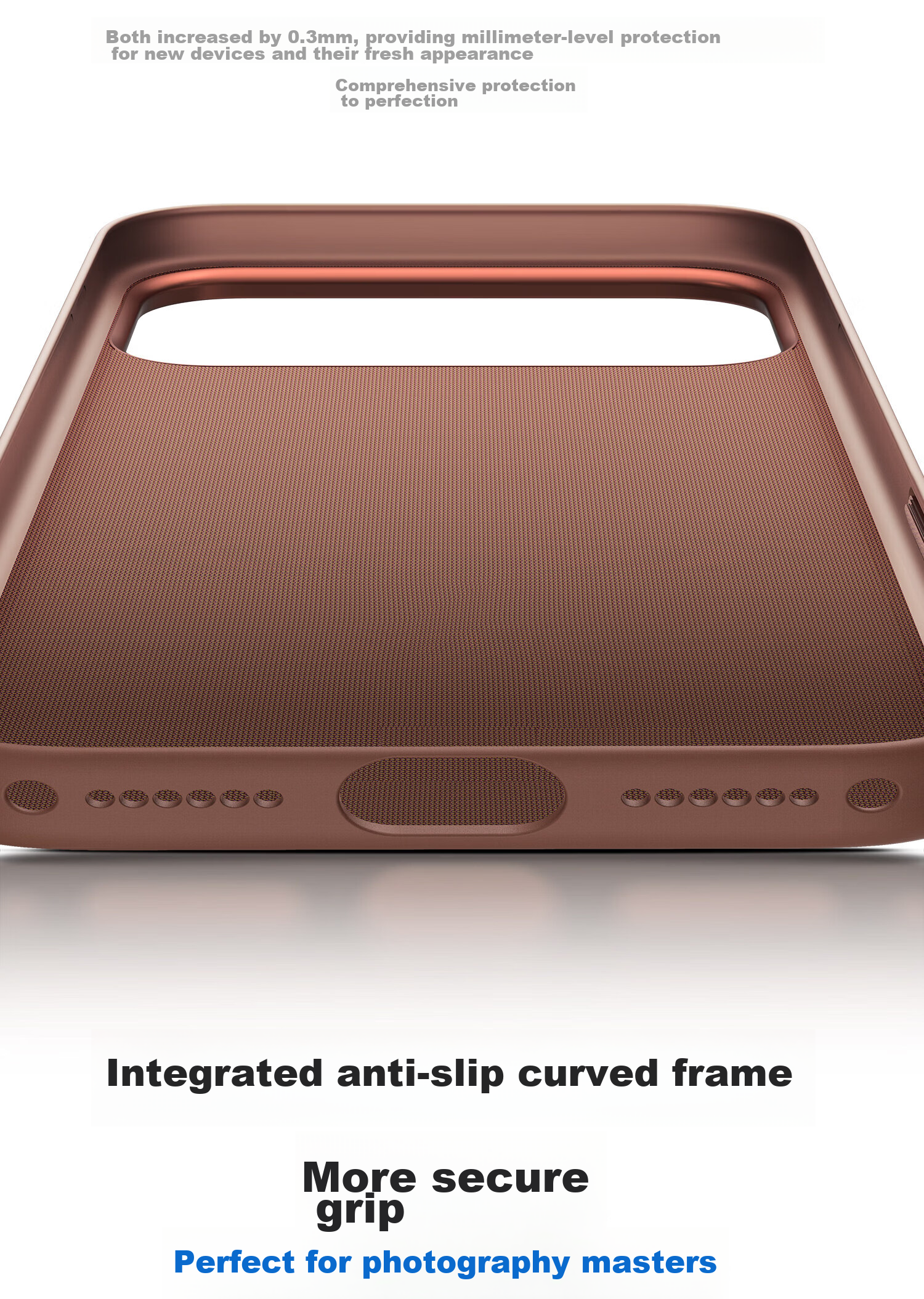ESCASE Magnetic Full-Coverage Tech Fabric MagSafe Shockproof Protective Case for iPhone 17, Business Brown 13