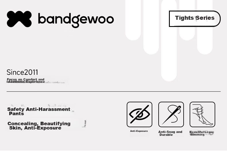 Bandgewoo Women's Black Anti-Snag Sheer Thigh-High Pantyhose Sexy Nude Feel Ultra-Thin Summer Tights 1