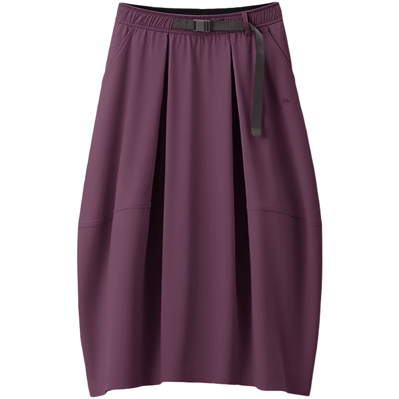 Beneunder Women's Mid-Length Pleated Skirt Waterproof Sun Protection Outdoor Spring Summer WR005