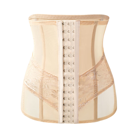 GRACEWELL Ultra-Thin Mesh Waist Cincher Strong Waist Trainer Heavy-Duty Shapewear Postpartum Seamless Tummy Control Summer