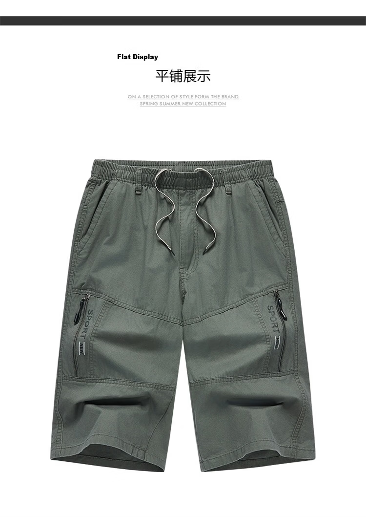 TUCANO Men's Summer Cotton Comfortable Camouflage Cargo Sports Casual Fashion Shorts Black Blue L 7