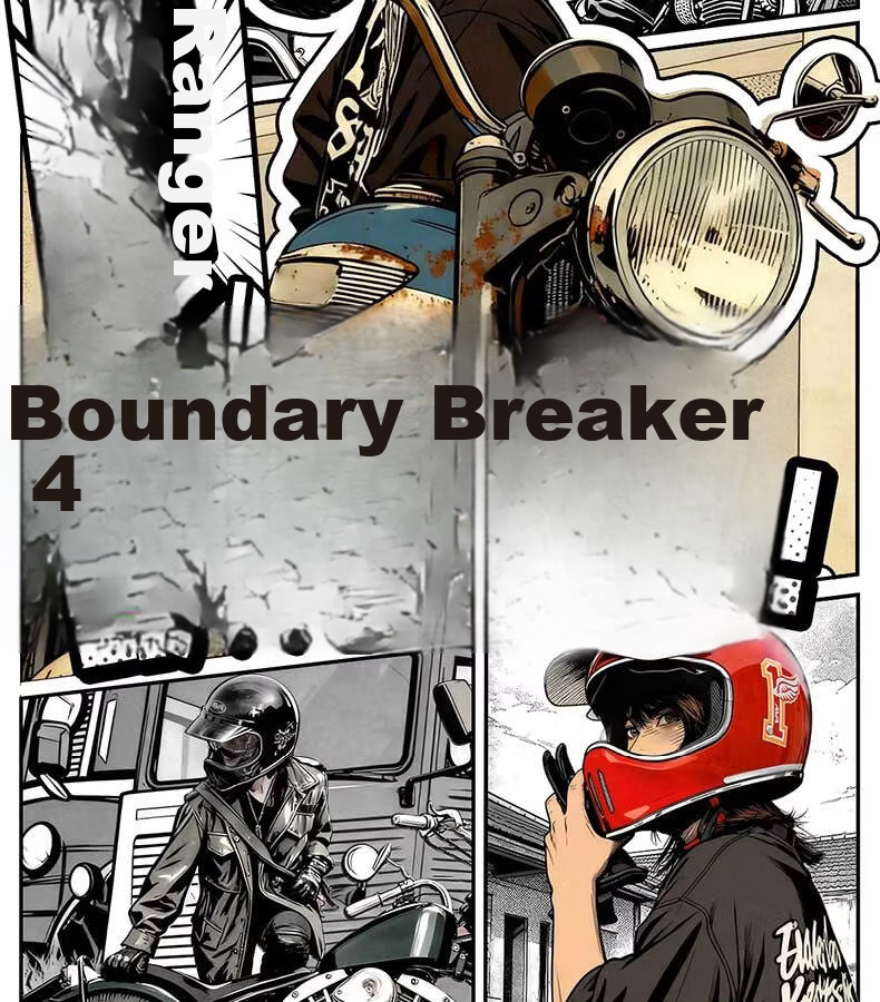 AVA Ranger Motorcycle Retro Full Face Cruiser Helmet Small Shell Off-Road Helmet Unisex Lake Silver + Riding Gift Pack M 2