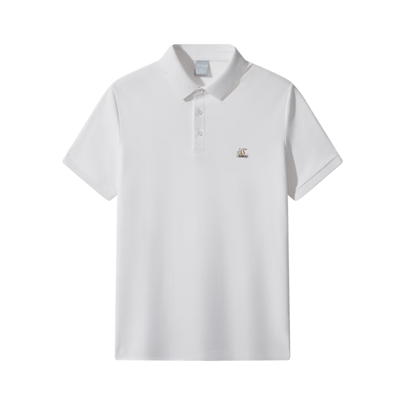 CABBEEN 200G Sorona Cool Touch Pique Polo Shirt Men Exquisite Embroidery Pattern 2026 Spring Short Sleeve Polo Shirt
