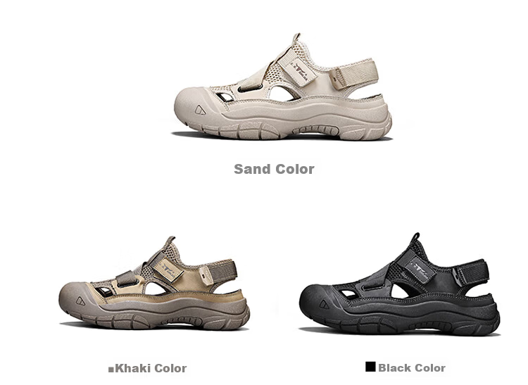 Bull Family Baotou Men's Summer Breathable Hollow Beach Sandals Outdoor Casual Sports Creek Shoes Men's Hole Shoes 6