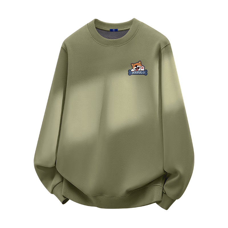 GENIOLAMODE Fleece-Lined Sweatshirt for Men, Winter 2026 New Style Round Neck Thickened Inner Layer Men's Winter Long-Sleeve T-Shirt