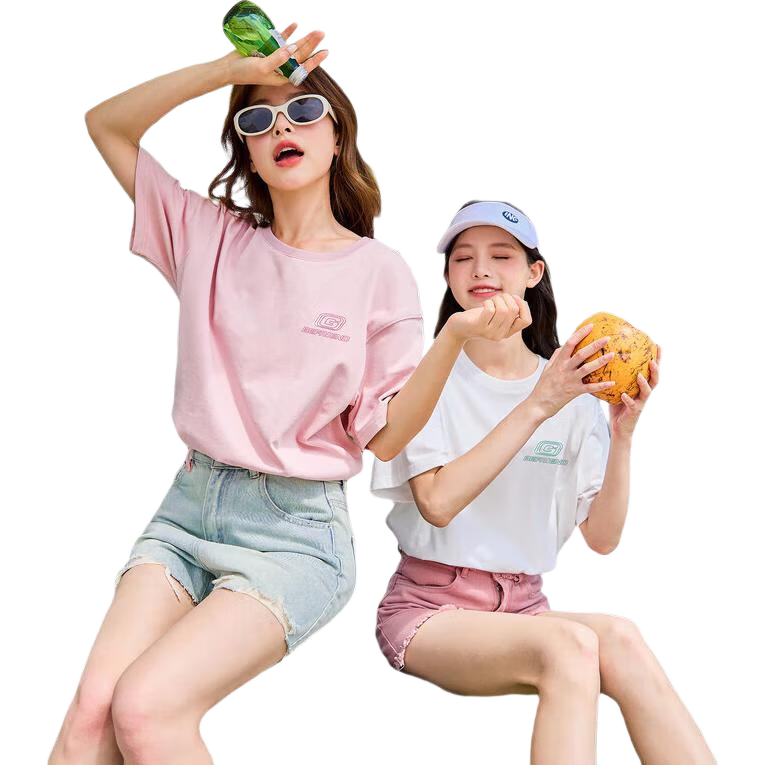 TonLion 2025 Women's Short-Sleeve T-Shirt, Quick-Dry Top, White, Size M