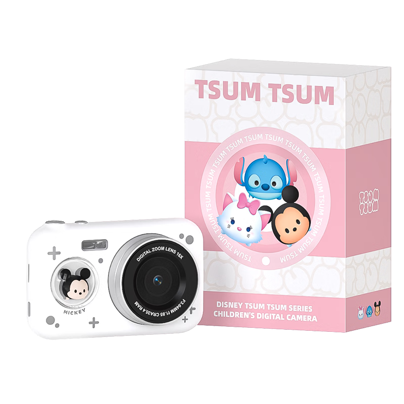 MINISO Disney Kids Camera CCD Alternative Student HD Digital Camera Travel Special Gift for Boys and Girls Friends Birthday Graduation Z13 Mickey