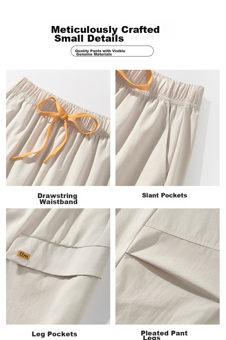 Women's Free Style Cargo Pants Summer Thin 2026 New High Waist Slimming Curved Knife Casual Hiking Loose Wide Leg Paratrooper Pants 11