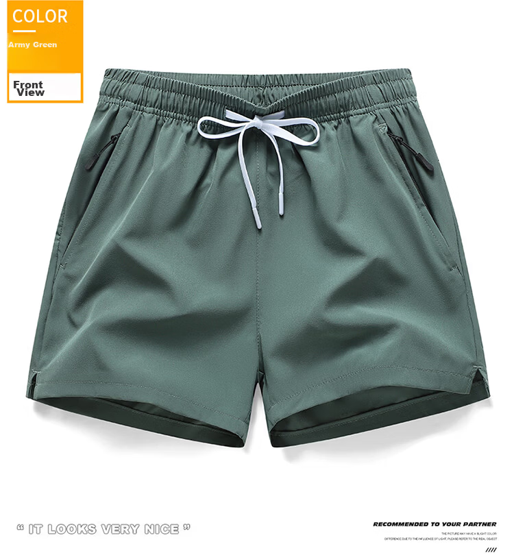 GLM Men's Summer Thin Outerwear Shorts Five-Point Quick-Dry Sports Casual Beach Shorts 15