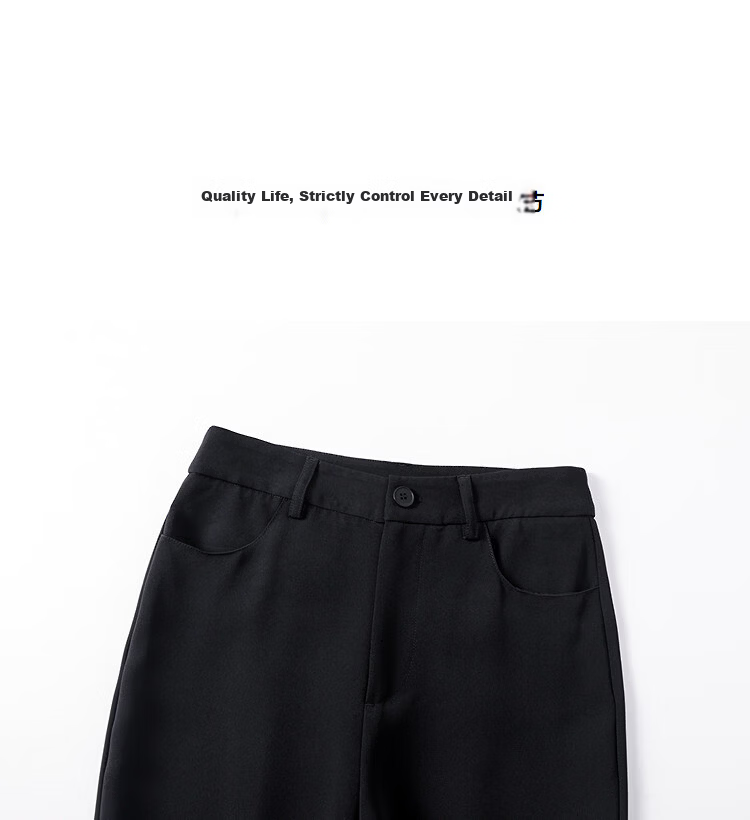 Demana Spring Minimalist Style Flared Floor-Length Pants Slim Fit Petite Women's Bell-Bottom Casual Trousers 12