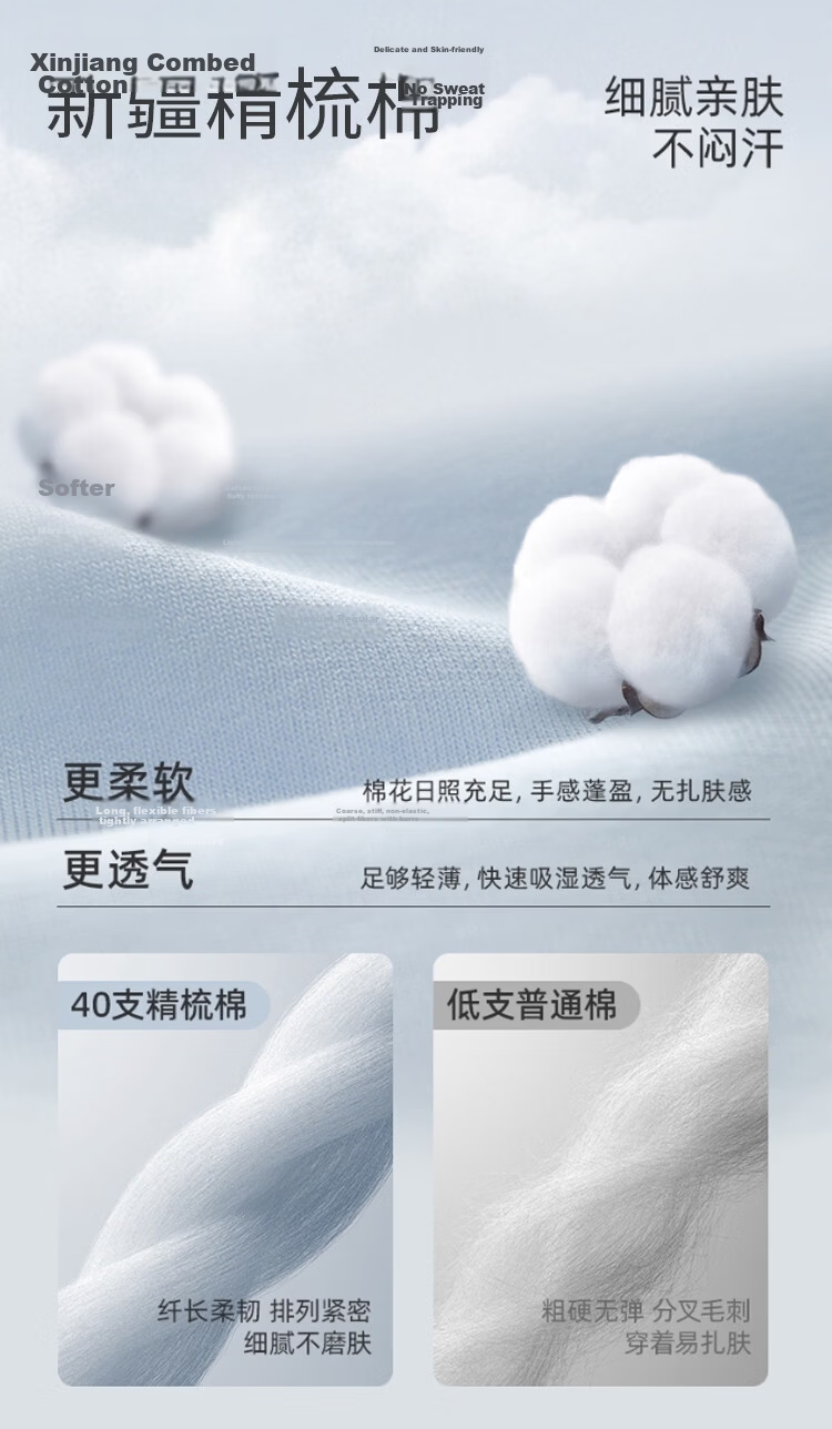 Muwei Men's Pure Cotton Vest Summer Heavyweight Breathable Skin-Friendly Casual Versatile Base Tank Top Simple Trendy Sleeveless T-Shirt 3