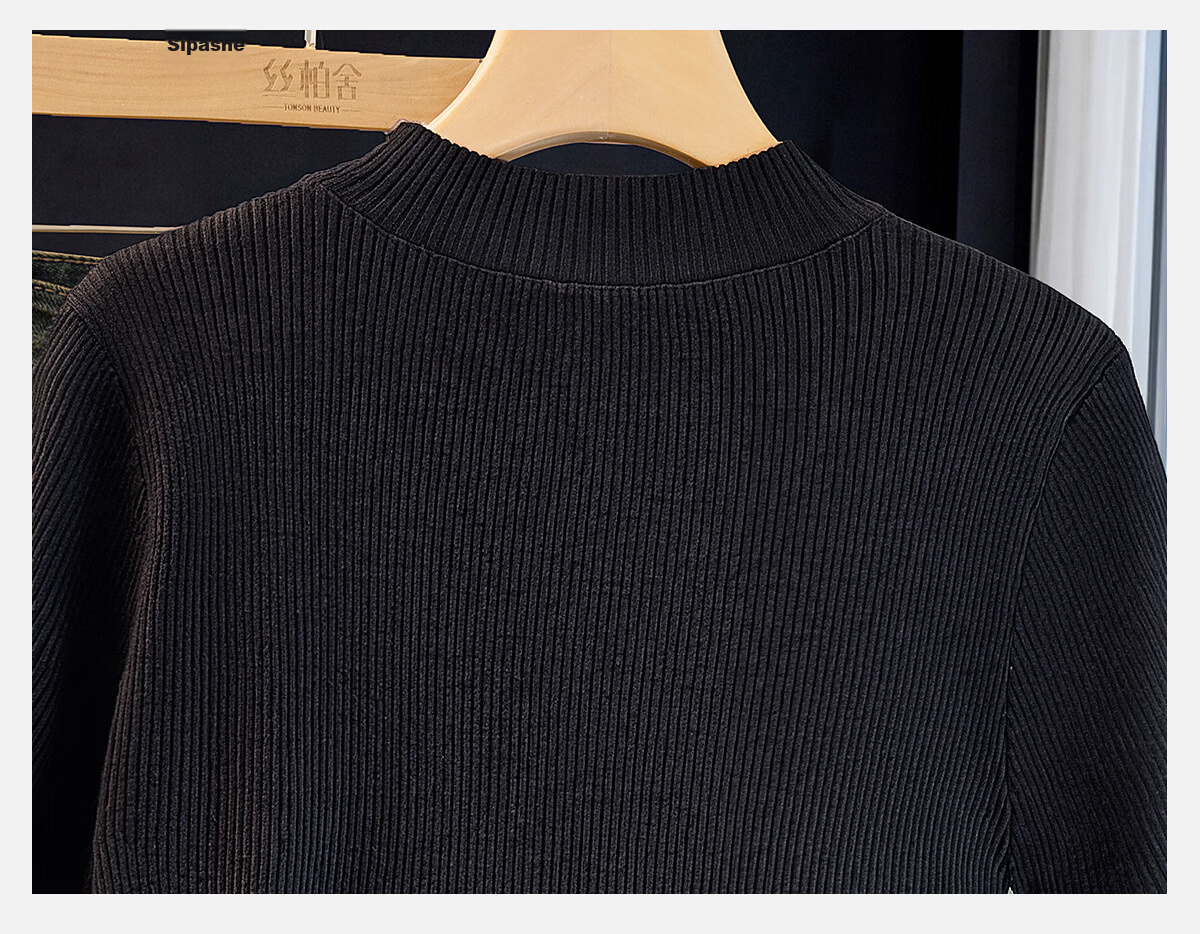 Cypress Slim Fit Knitted Sweater Women 2026 Summer New Fashion Polo Embroidered Round Neck Short Sleeve Pullover T-Shirt 15