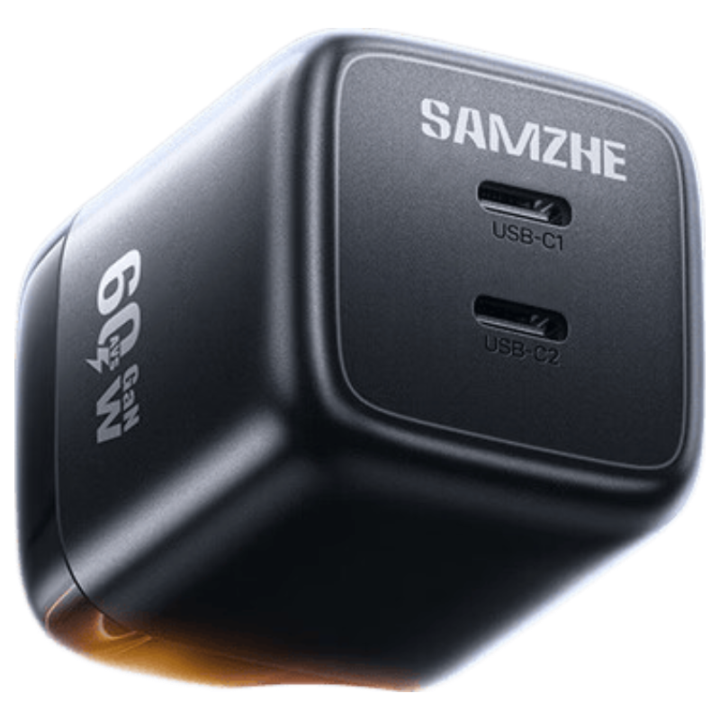 Sanze Apple Charger Dual Port 60W Fast Charging Head Compatible with iPhone 17 Pro Max/16/15/iPad Huawei PD 40/30/45W USB Type-C Adapter