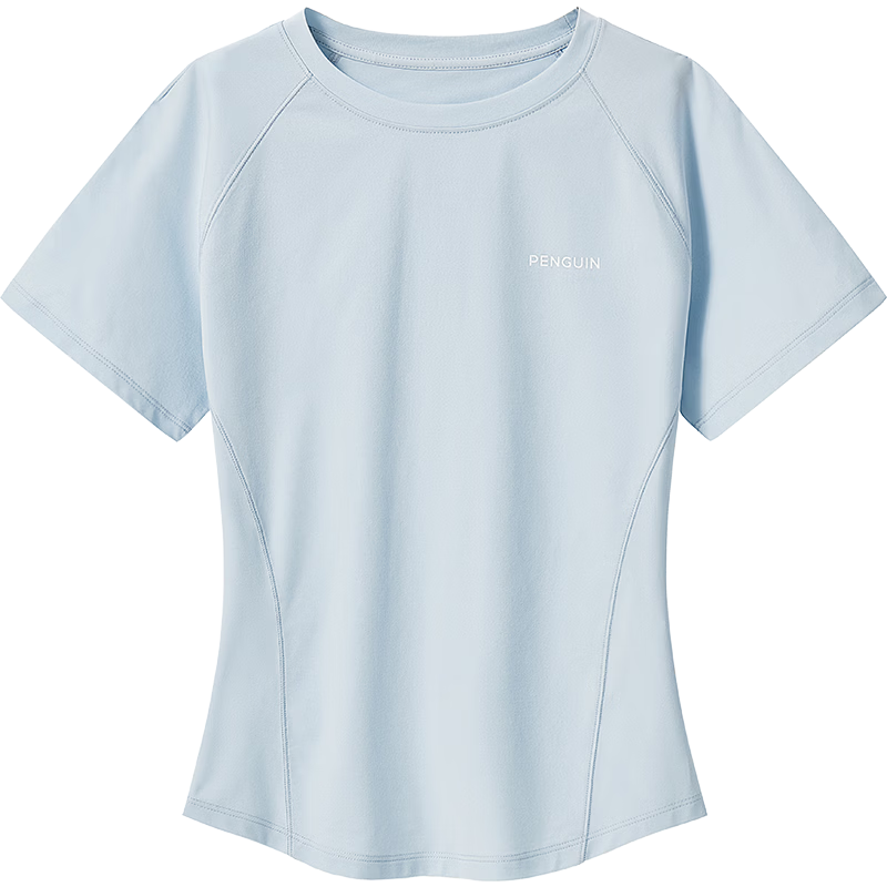 Penguin [Han Yutong Edition] Camel Collaboration Slim Fit Waist T-Shirt Cooling Sun Protection Quick-Dry Slimming Short Sleeve N038