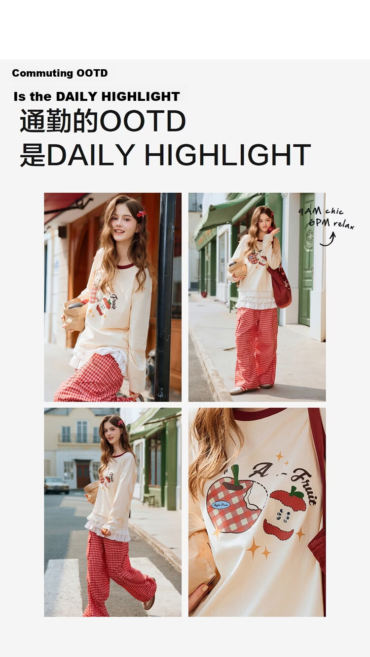 TonLion 2026 Spring Women's Color-Block Long Sleeve T-Shirt 5