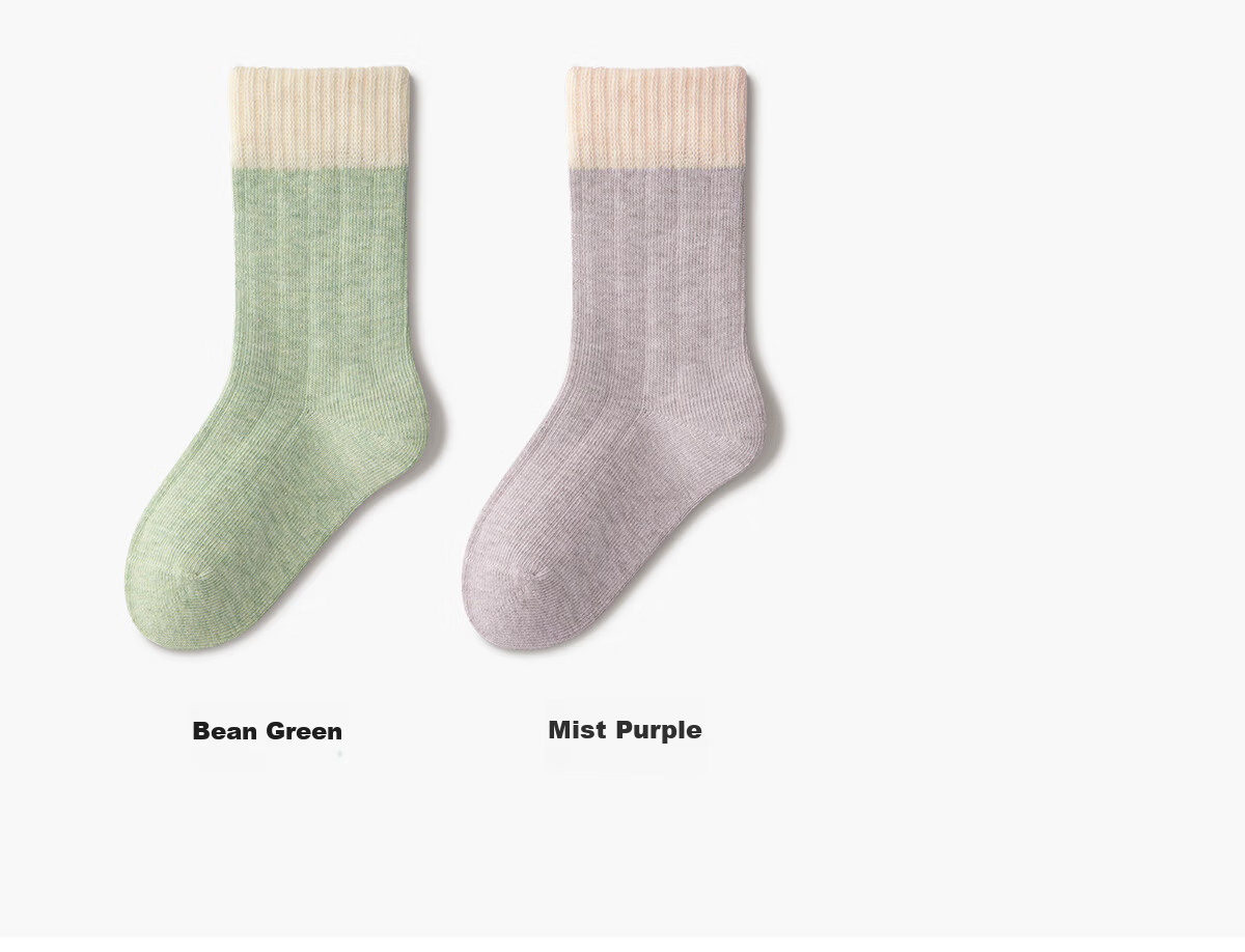 Mianzhuwu Children's Socks Girls Spring Summer Pure Cotton Class A 10A Antibacterial Odor-Resistant Sweat-Absorbing Seamless Mid-Calf Socks 5 Pairs 23