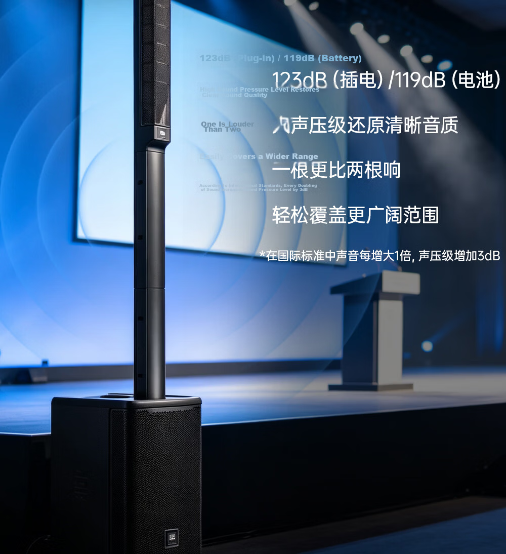 JBL EON ONE MK2 Portable Battery-Powered Line Array Speaker Column Home KTV Sound System Instrument Speaker Bluetooth Performance Conference Live Outdoor Karaoke High-Power Active Speaker 6