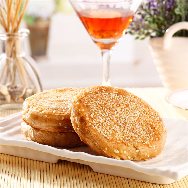 福成麻酱烧饼280g*3袋(12枚) 芝麻酱火烧 春节也送货