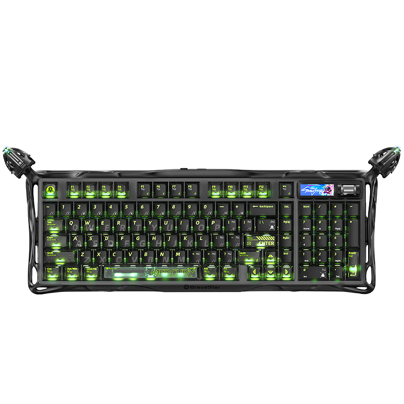Gravity Planet Mechanical Keyboard Esports Gaming Cocoon 98 Layout Wireless Wired Bluetooth Tri-Mode Gasket Custom Metal with Feet Phantom