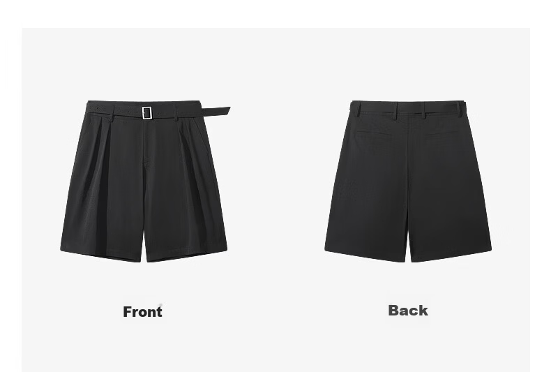 CABBEEN Cotton-Feel Hidden Twill Men's Loose Pleated Casual Shorts 2026 Spring Summer Durable Stretch Short Casual Pants 21