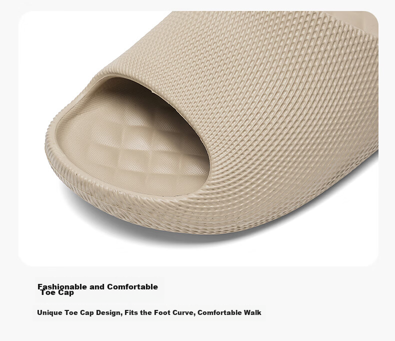 XTEP Men's Sports Slippers Casual Outdoor Summer New Slide Sandals Beige Size 40-41 12