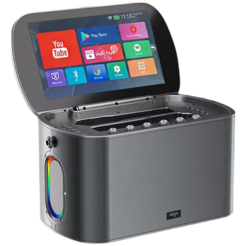 Aigo S210 Square Dance Speaker with Display Screen Outdoor KTV Karaoke Speaker Microphone All-in-One System