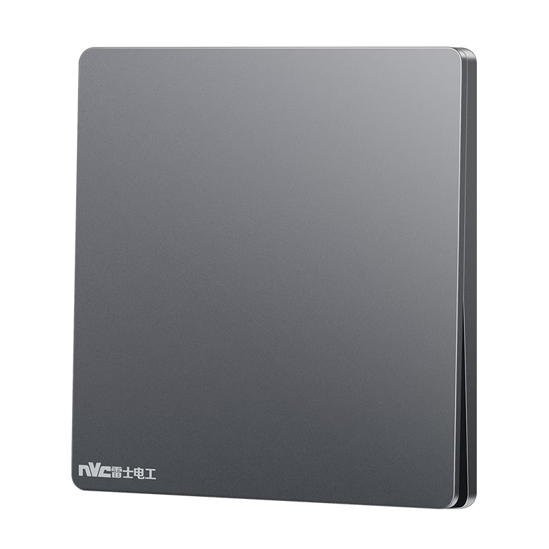 NVCleishidiangong Switch Socket, Single Pole Double Throw Switch, 86-Type Ultra-Thin Panel Switch, N29 Misty Gray
