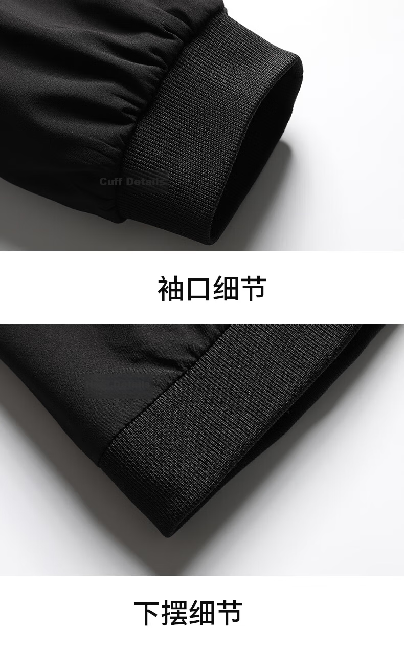 FIRS Reversible Wrinkle-Resistant Men's Jacket Spring Autumn Business Casual Baseball Collar Short New Dad Workwear Coat 17