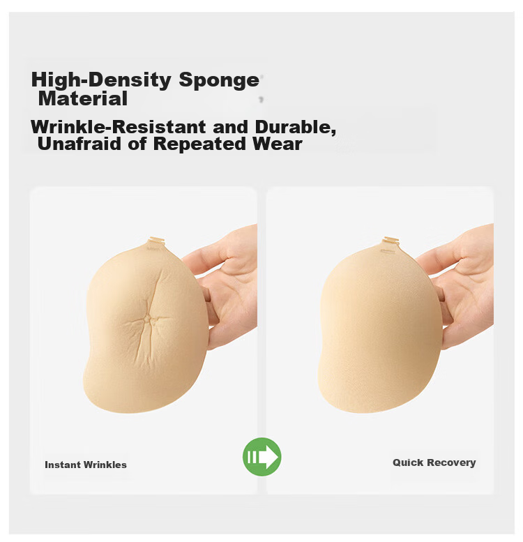 Bingxue Kapok Ultra-Thin Mango Cup Breast Lift Adhesive Bra Invisible No-Wire Push-Up Bra for Women Wedding Dress Nipple Covers Summer 12