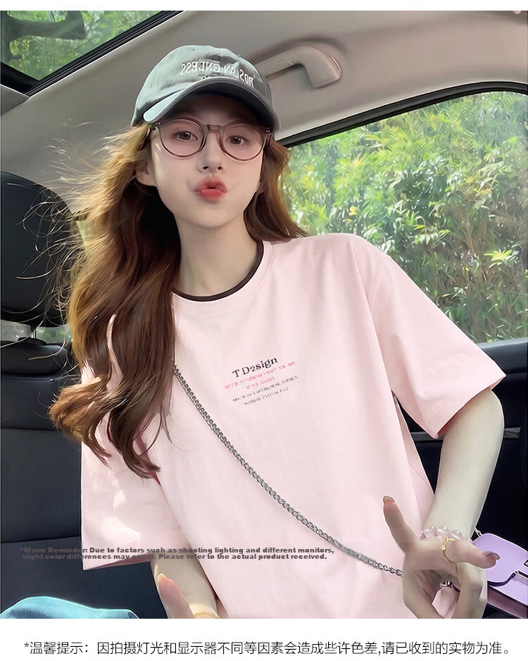 TonLion 2026 Summer New Women's Short Sleeve T-Shirt Thin American Vintage Street Chic Stylish 5