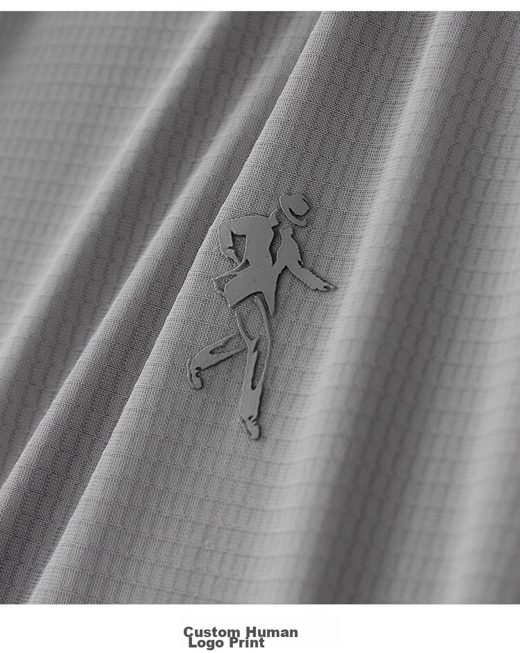 Dance with Wolves [Cool to the Touch] Lightweight High Elasticity Turn-down Collar Summer Small Check Ice Silk Short Sleeve Polo Shirt Men 008 Green Gray L 21