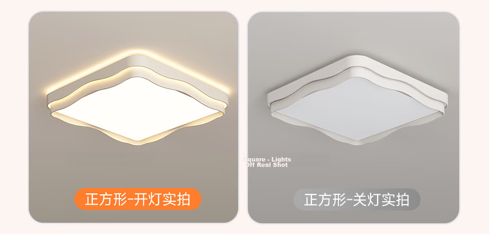 GUJIA LED Ceiling Light, Simple Cream Style, for Living Room And Bedroom, Eye Protection, Puri Light Source, Round-Shaped - Three Colors [Installation Included] 52