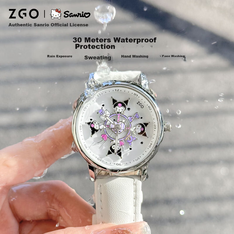 ZGO Sanrio Hello Kitty Official Carousel Watch for Girls Students Middle and High School