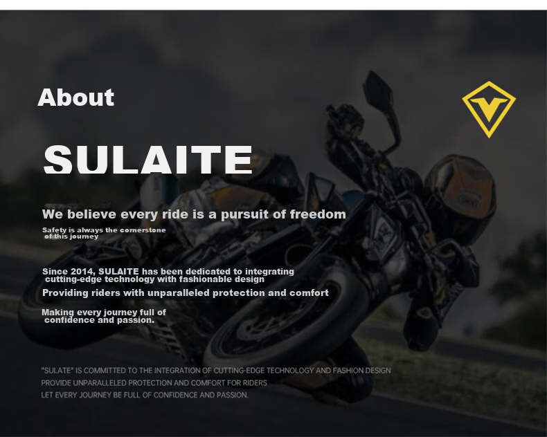 SULAITE Motorcycle Riding Two-Piece Raincoat and Rain Pants Set Electric Vehicle Rider Four-Season Heavy Rainproof Riding Rainwear 48